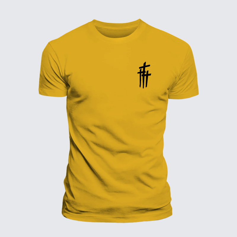 Faith Printed Jesus God Christian Premium Mercerized Cotton Tee