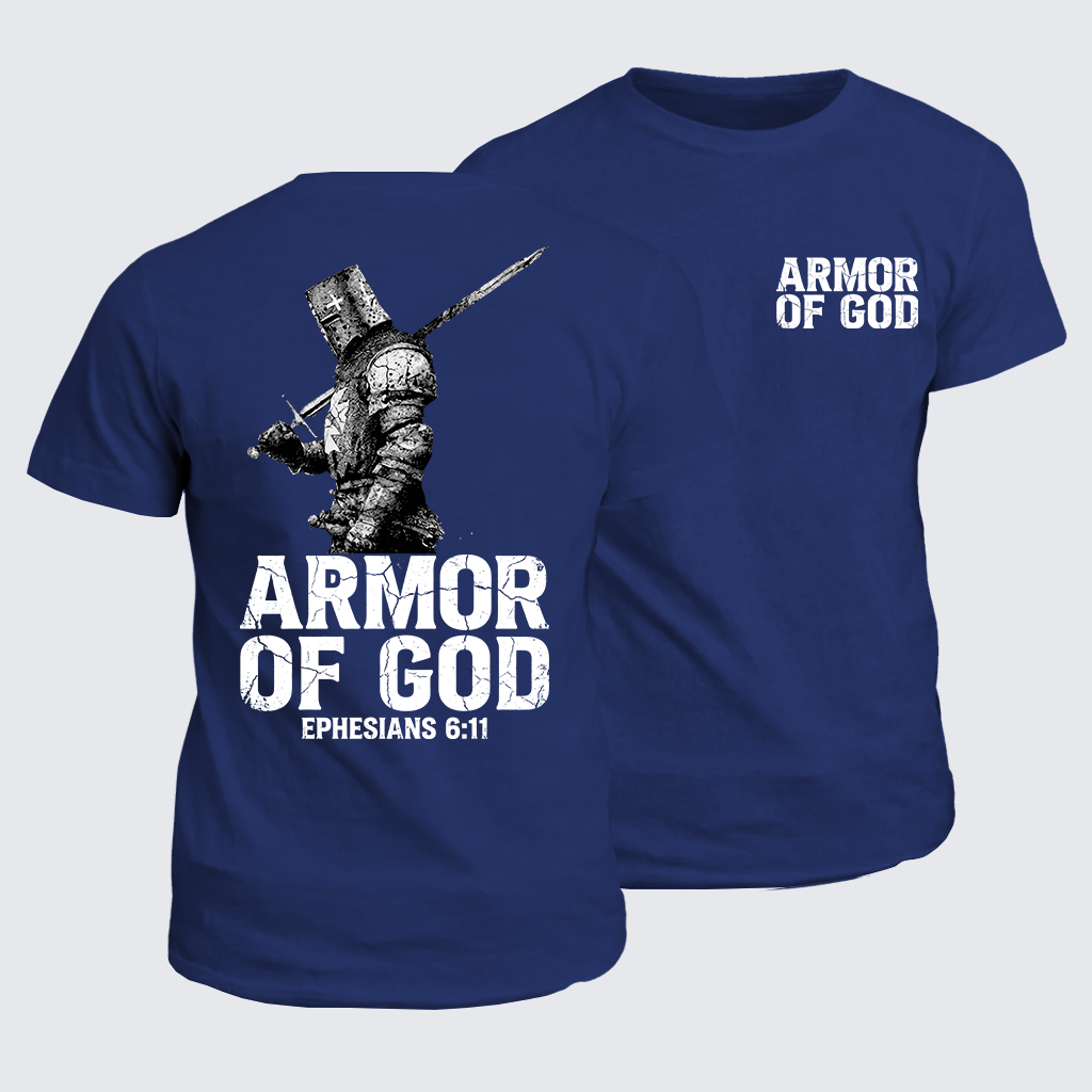 Armor of God Jesus God Christian Cotton T-Shirt