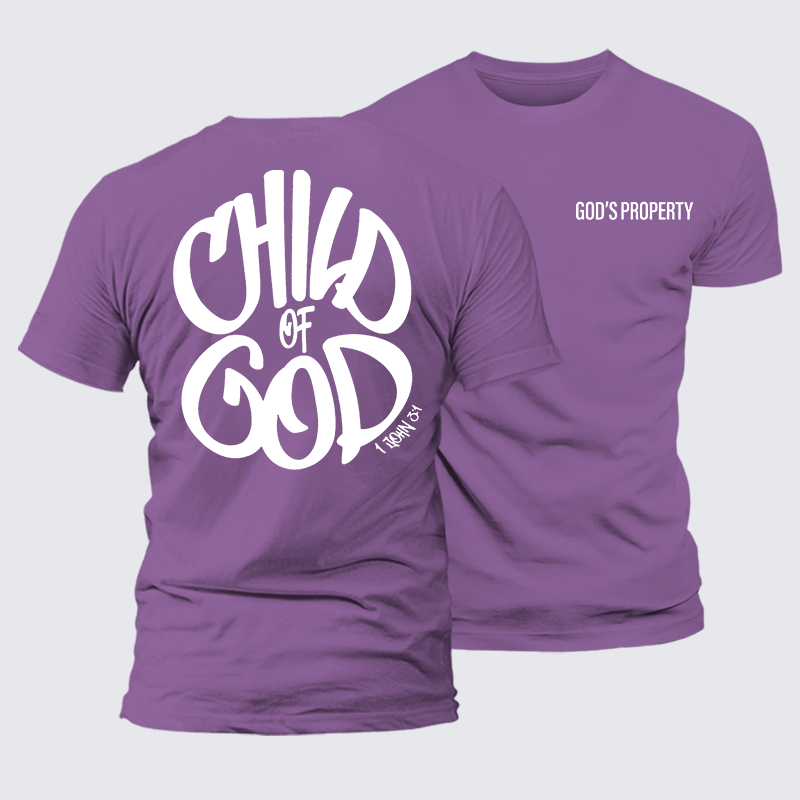 Child Of God Jesus God Christian Premium Mercerized Cotton Tee