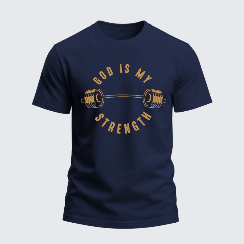 Heavyweight Cotton Tee - God Is My Strength
