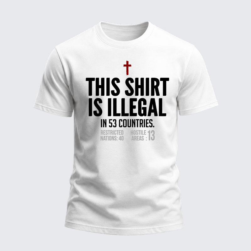 Heavyweight Cotton Tee - This Shirt is Illegal