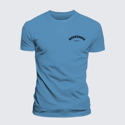 Redeemed Jesus God Christian Premium Mercerized Cotton Tee