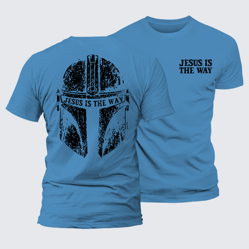 Jesus Is The Way Jesus God Christian Premium Mercerized Cotton Tee