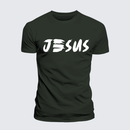 Jesus God Christian Premium Mercerized Cotton Tee