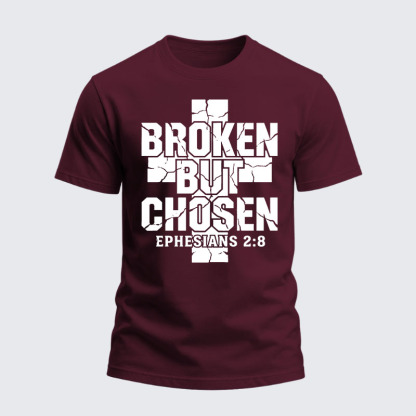 Heavyweight Cotton Tee - Broken But Chosen