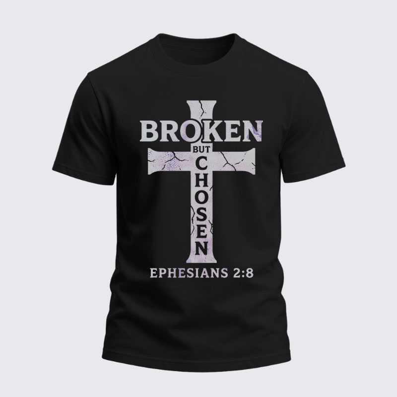 Heavyweight Cotton Tee - Broken But Chosen