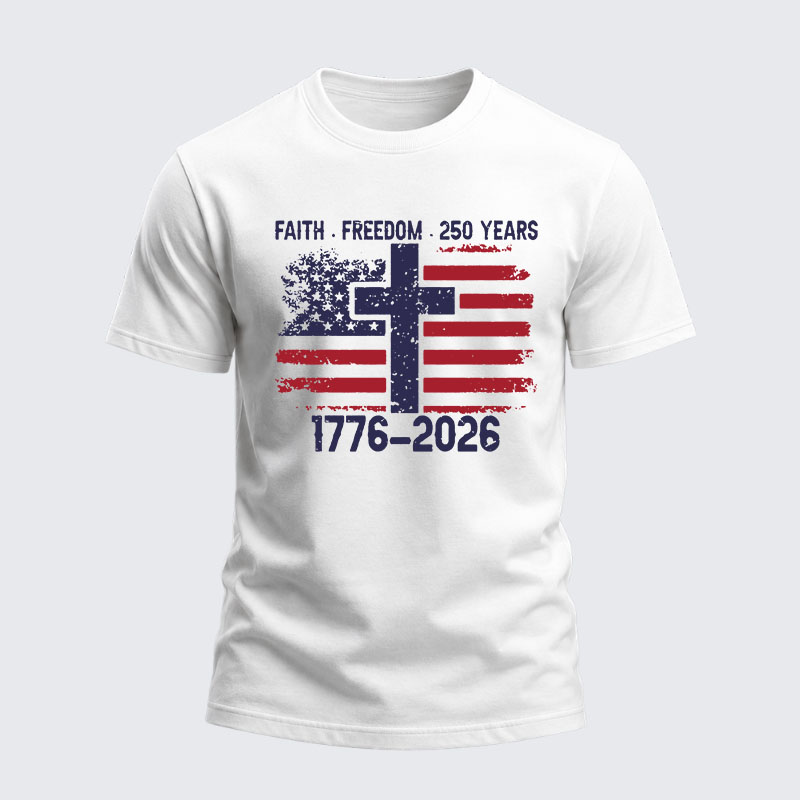 Heavyweight Cotton Tee - Faith Freedom