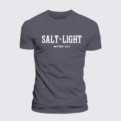 Salt & Light Jesus God Christian Premium Mercerized Cotton Tee