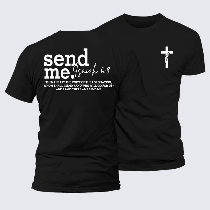 Man Of God Husband Dad Jesus God Christian Cotton T-Shirt