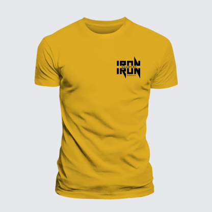 IRON SHARPENS IRON Proverbs 27:17 Jesus God Christian Premium Mercerized Cotton Tee