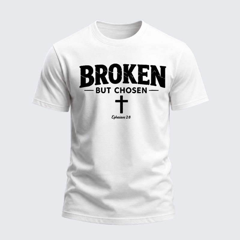 Heavyweight Cotton Tee - Broken But Chosen
