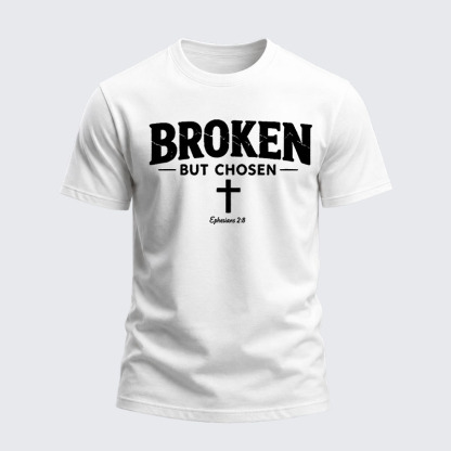 Heavyweight Cotton Tee - Broken But Chosen