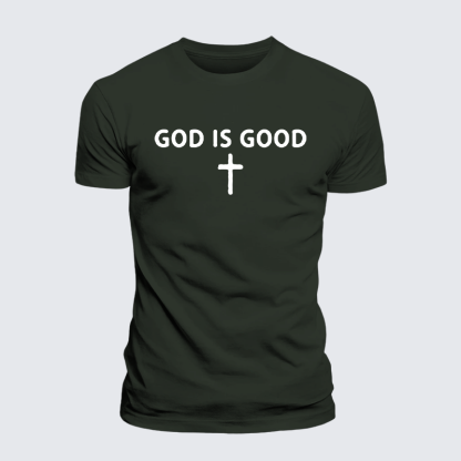 God Is Good Jesus God Christian Premium Mercerized Cotton Tee