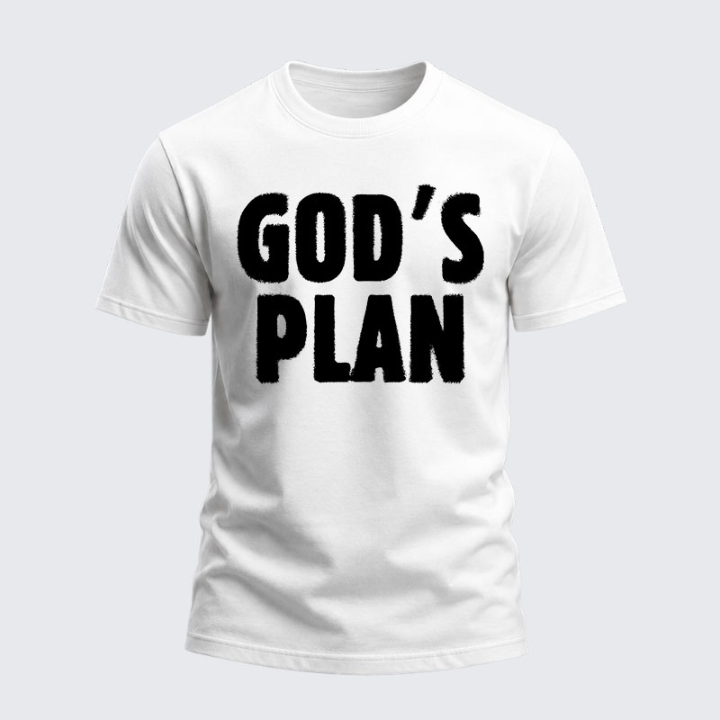 Heavyweight Cotton Tee - God's Plan