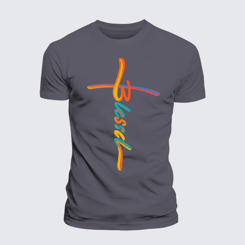 Blessed Jesus God Christian Premium Mercerized Cotton Tee