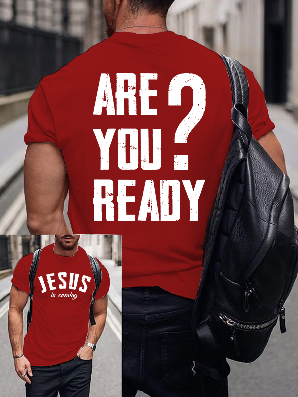 Jesus Is Coming Jesus God Christian Cotton T-Shirt