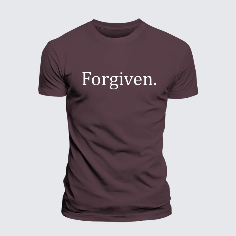 Forgiven Jesus God Christian Premium Mercerized Cotton Tee