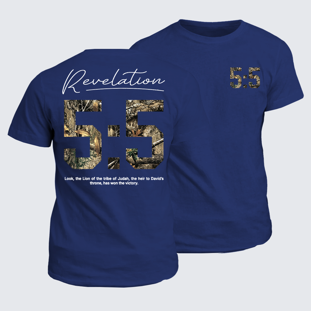 Revelation 5:5 Jesus God Christian Cotton T-Shirt