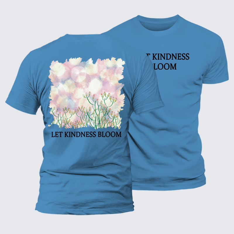 Let Kindness Bloom Jesus God Christian Premium Mercerized Cotton Tee