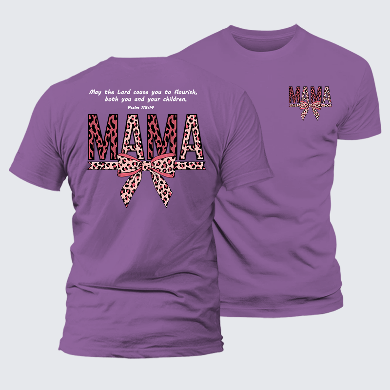 Blessed Mama Jesus God Christian Premium Mercerized Cotton Tee