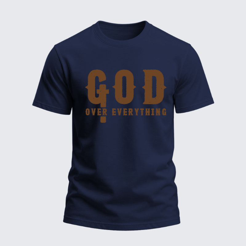 Heavyweight Cotton Tee - God over Everything