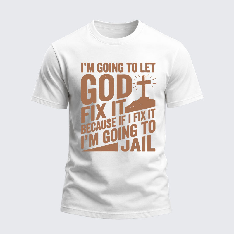 Heavyweight Cotton Tee - Lift Heavy Pray Hard
