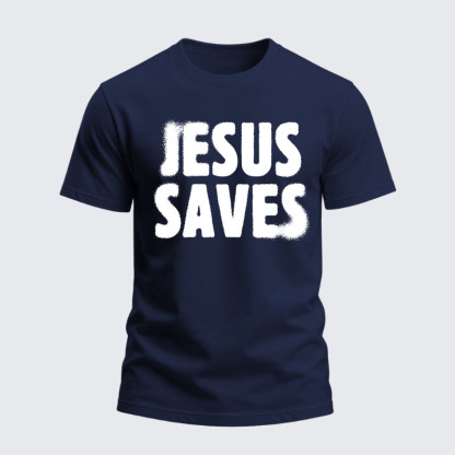 Heavyweight Cotton Tee - Jesus Saves