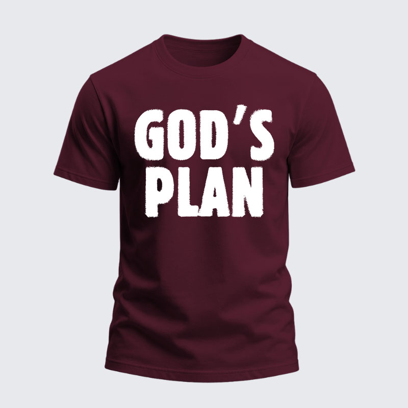 Heavyweight Cotton Tee - God's Plan