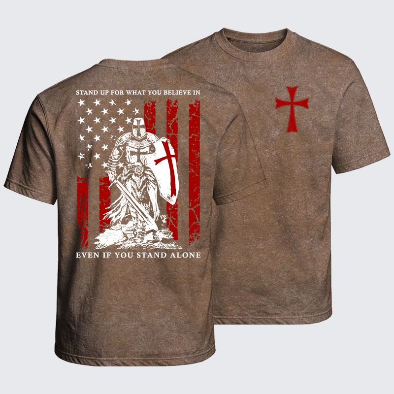 Washed T-Shirt - Stand Up For What You Believe