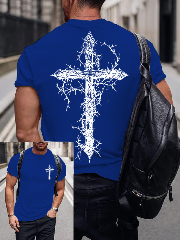 Cross Jesus God Christian Cotton T-Shirt