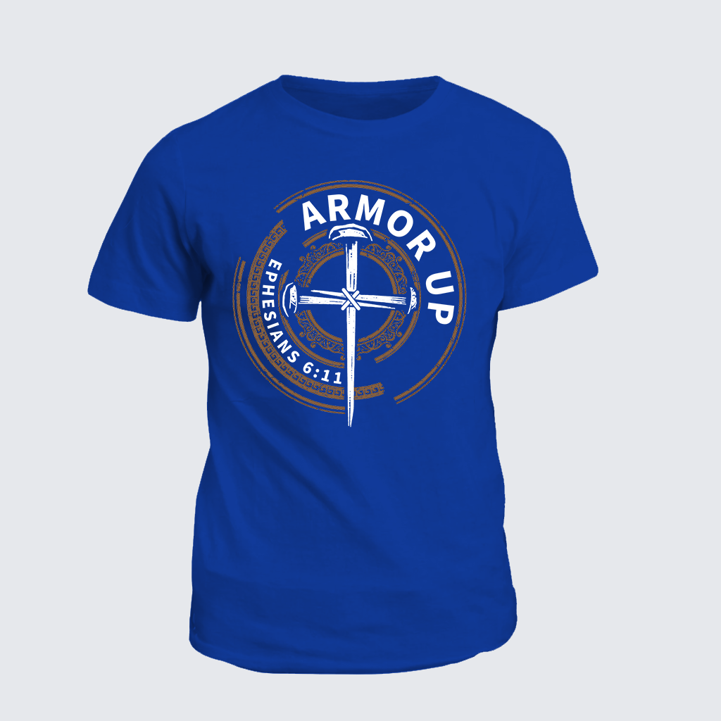 Armor Up Jesus God Christian Cotton T-Shirt