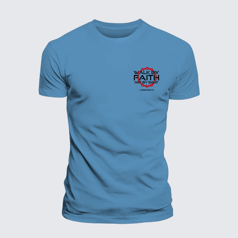 Man Of God Husband Dad Jesus God Christian Cotton T-Shirt