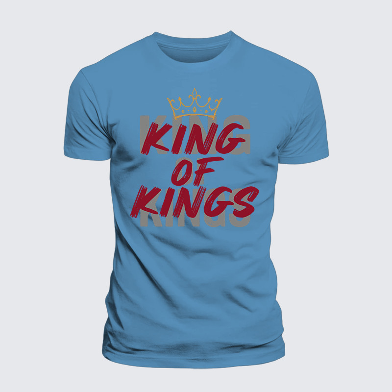 King Of Kings Jesus God Christian Premium Mercerized Cotton Tee