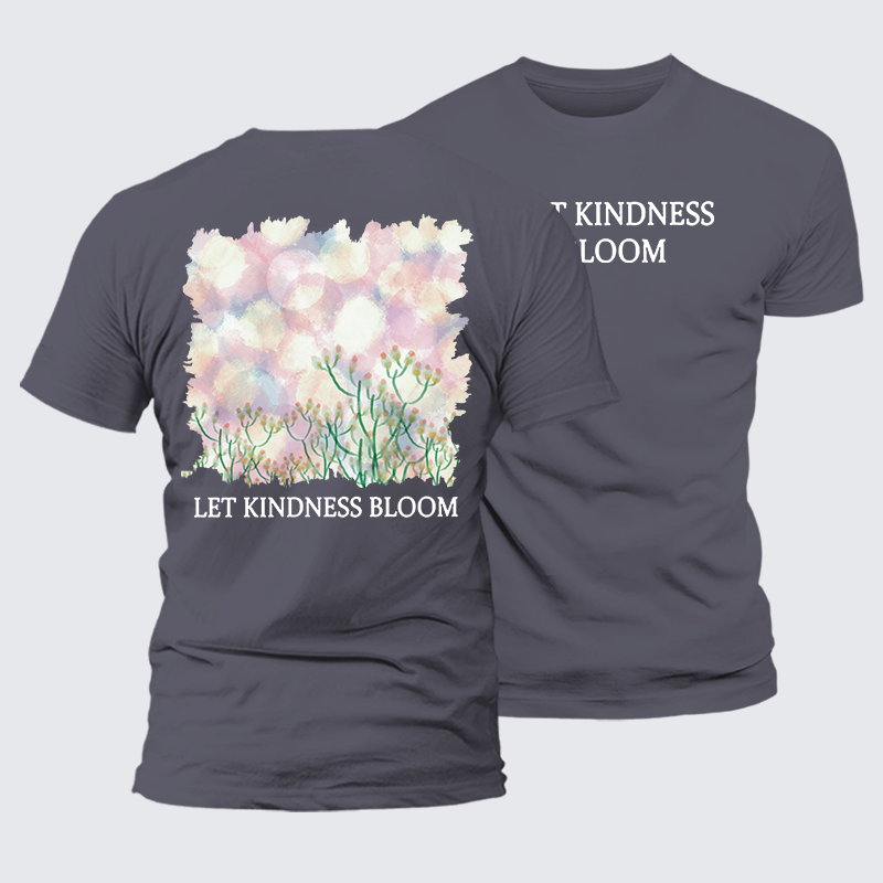 Let Kindness Bloom Jesus God Christian Premium Mercerized Cotton Tee