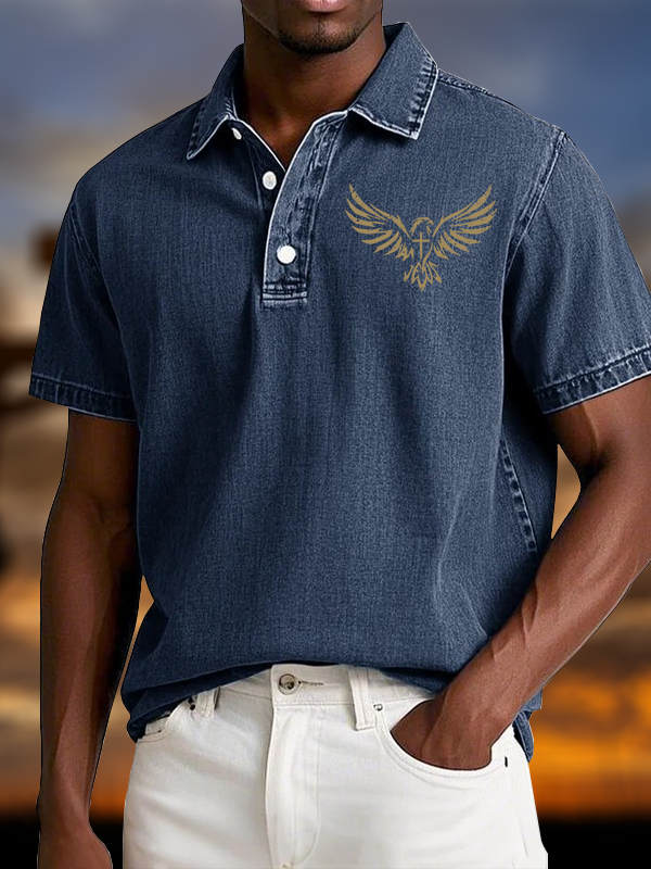 [Copy]Not Perfect Just Forgiven Religious Vintage Short Sleeve Polo Shirt