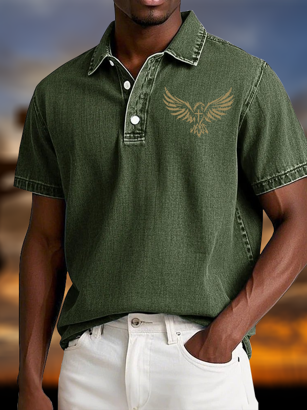 [Copy]Not Perfect Just Forgiven Religious Vintage Short Sleeve Polo Shirt