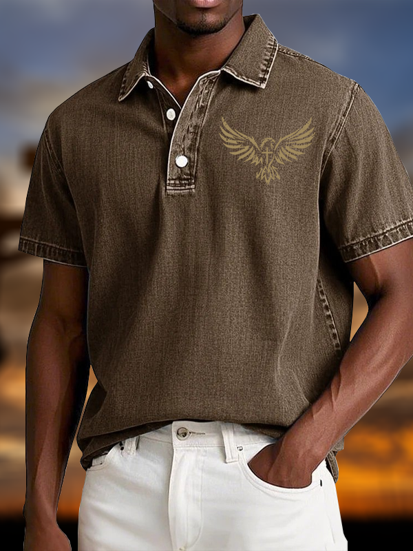 [Copy]Not Perfect Just Forgiven Religious Vintage Short Sleeve Polo Shirt