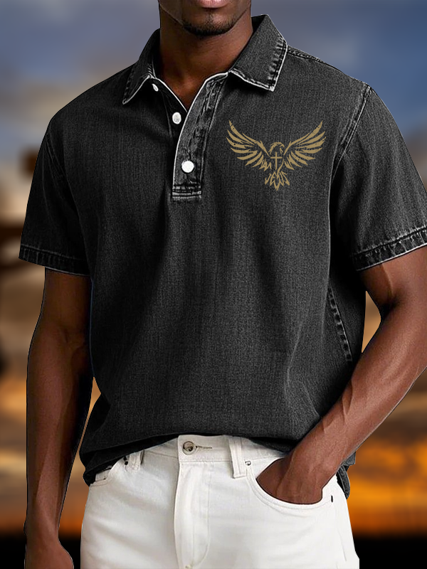 [Copy]Not Perfect Just Forgiven Religious Vintage Short Sleeve Polo Shirt