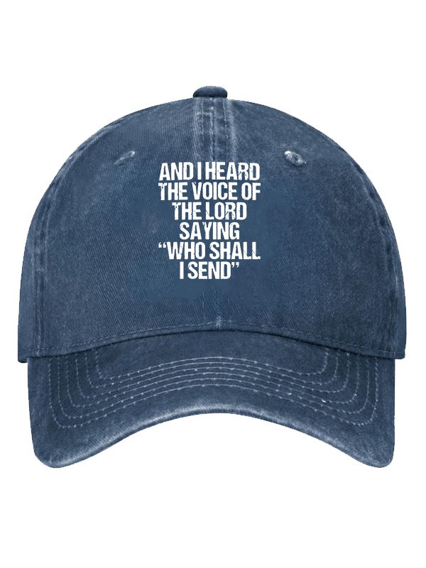 Send Me Isaiah 6:8 Christian Hat
