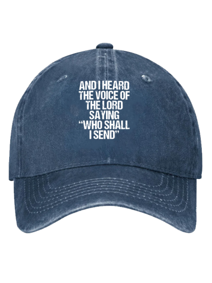Send Me Isaiah 6:8 Christian Hat