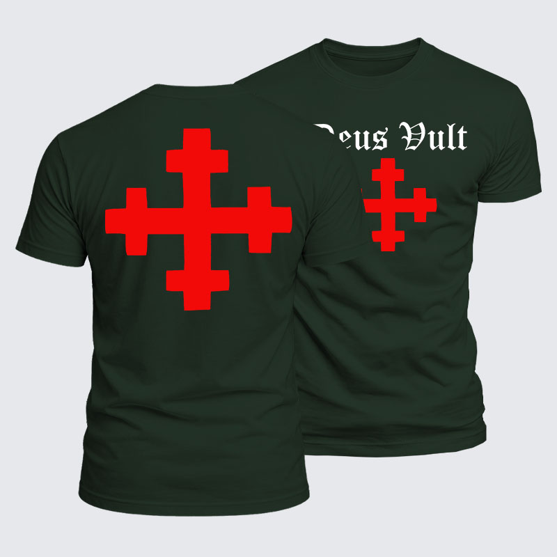 Luxe Mercerized Cotton Tee - Deus Vult