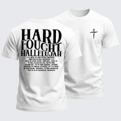 Heavyweight Cotton Tee - Hard Fought Hallelujah