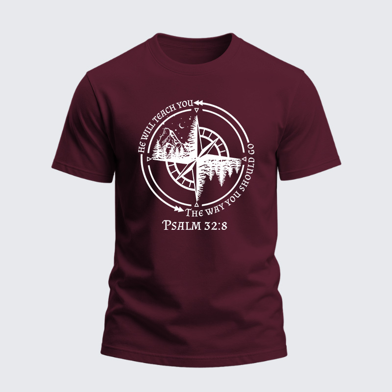 Heavyweight Cotton Tee - God Guides Christian