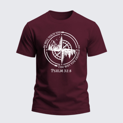 Heavyweight Cotton Tee - God Guides Christian