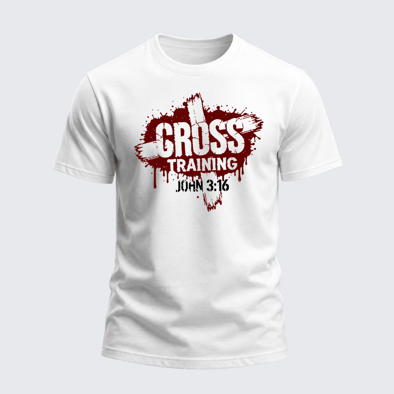 Heavyweight Cotton Tee - Christian Cross