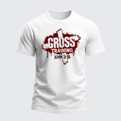 Heavyweight Cotton Tee - Christian Cross