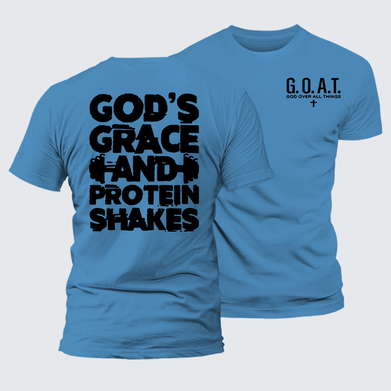 Gym Faith Jesus God Christian Premium Mercerized Cotton Tee
