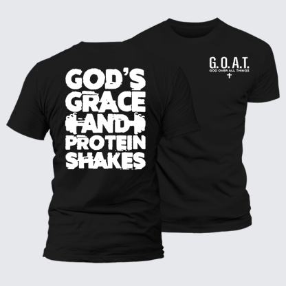 Gym Faith Jesus God Christian Premium Mercerized Cotton Tee