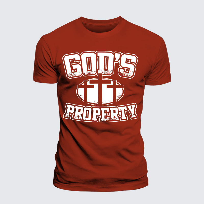 Property Of God Jesus God Christian Premium Mercerized Cotton Tee