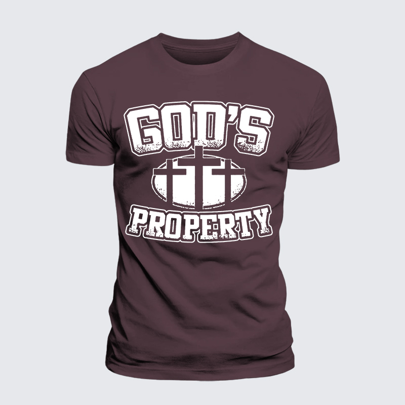 Property Of God Jesus God Christian Premium Mercerized Cotton Tee